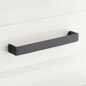 453295 Grohl Hammered Brass Appliance Pull 18" - Matte Black