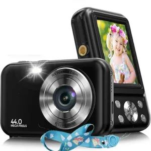 ACTITOP FHD 1080P Camera for Kids 44MP Black