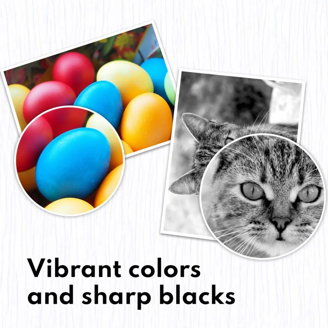 ALUMUINK 67XL Ink Cartridge Black Tri-Color 2-Pack Replacement for HP 67 ink Cartridges