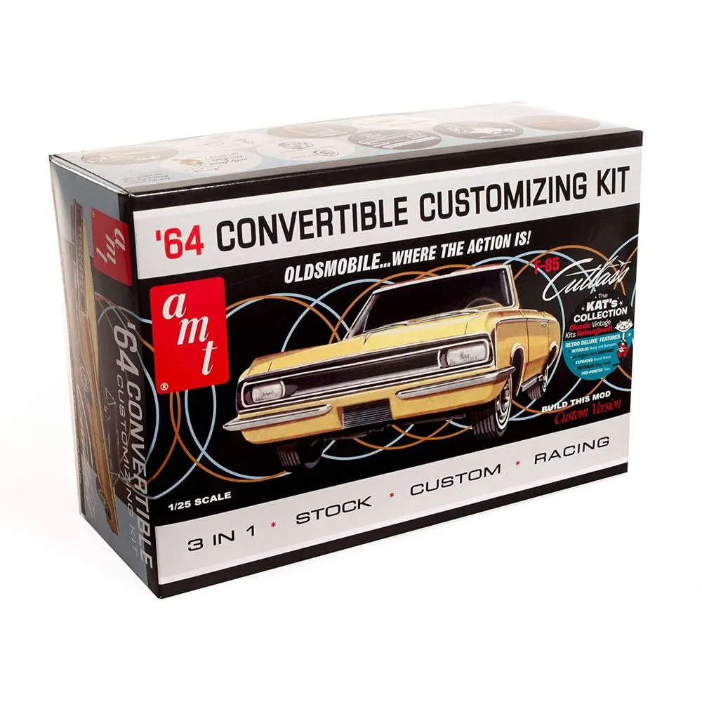 AMT AMT1200 1964 Olds Cutlass F-85 Convertible 1/25th Scale Model Kit