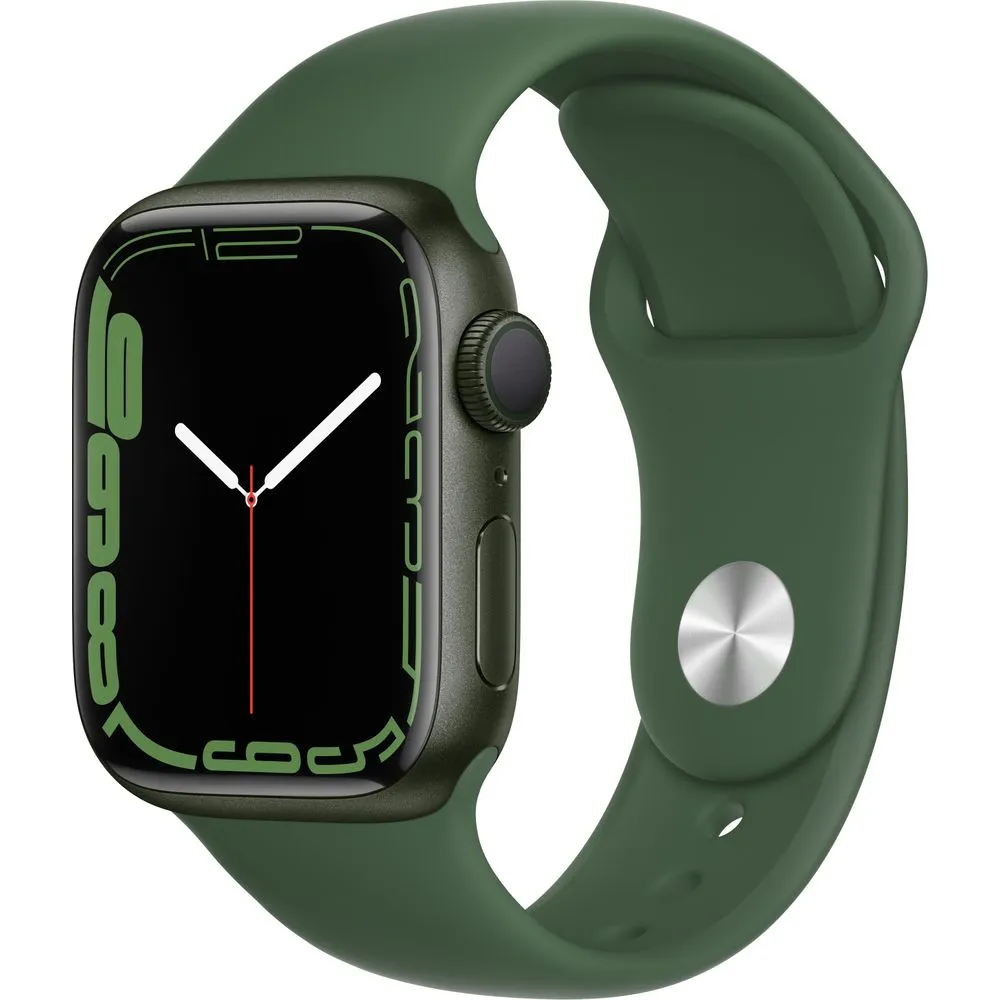 Apple Watch Gen 7 Series 7 41mm Green Aluminum - Clover Sport Band MKN03LL/A