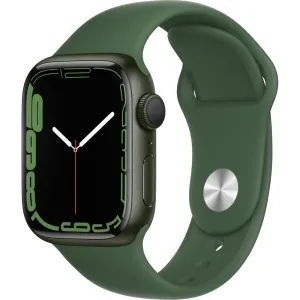 Apple Watch Gen 7 Series 7 41mm Green Aluminum - Clover Sport Band MKN03LL/A