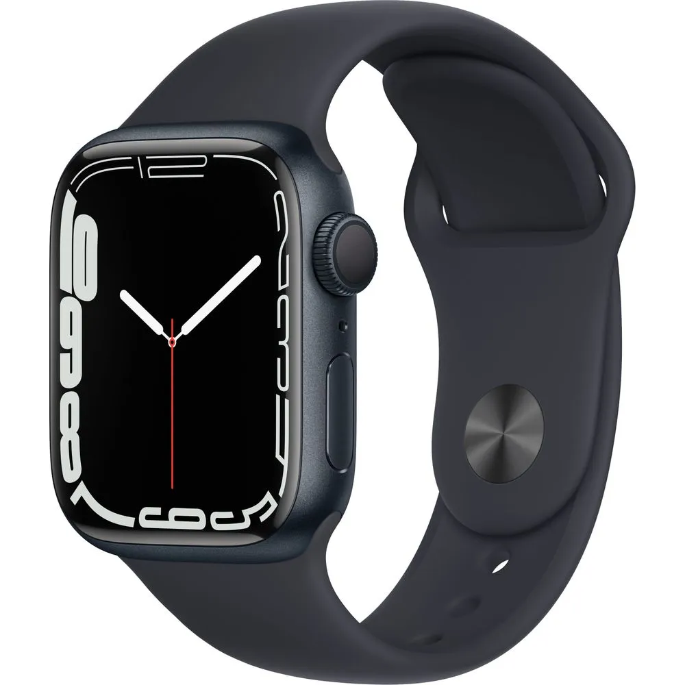 Apple Watch Gen 7 Series 7 41mm Midnight Aluminum - Midnight Sport Band MKMX3LL/A
