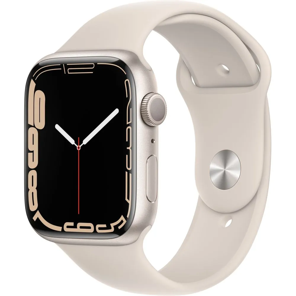 Apple Watch Gen 7 Series 7 45mm Starlight Aluminum - Starlight Sport Band 3J562LL/A
