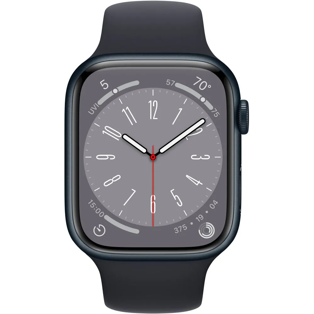 Apple Watch Gen 8 Series 8 45mm Midnight Aluminum - Midnight Sport Band MNUJ3LL/A