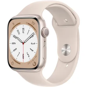 Apple Watch Gen 8 Series 8 45mm Starlight Aluminum - Starlight Sport Band MNUQ3LL/A
