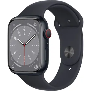 Apple Watch Gen 8 Series 8 Cell 45mm Midnight Aluminum - Midnight Sport Band MNVJ3LL/A