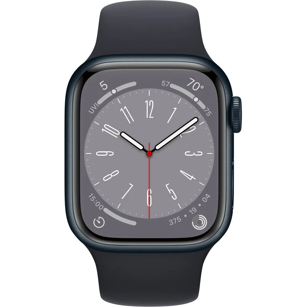 Apple Watch Gen 8 Series 8 Cell 45mm Midnight Aluminum - Midnight Sport Band MNVJ3LL/A