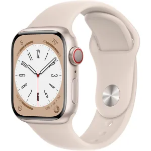 Apple Watch Gen 8 Series 8 Cell 45mm Starlight Aluminum - Starlight Sport Band MNVP3LL/A
