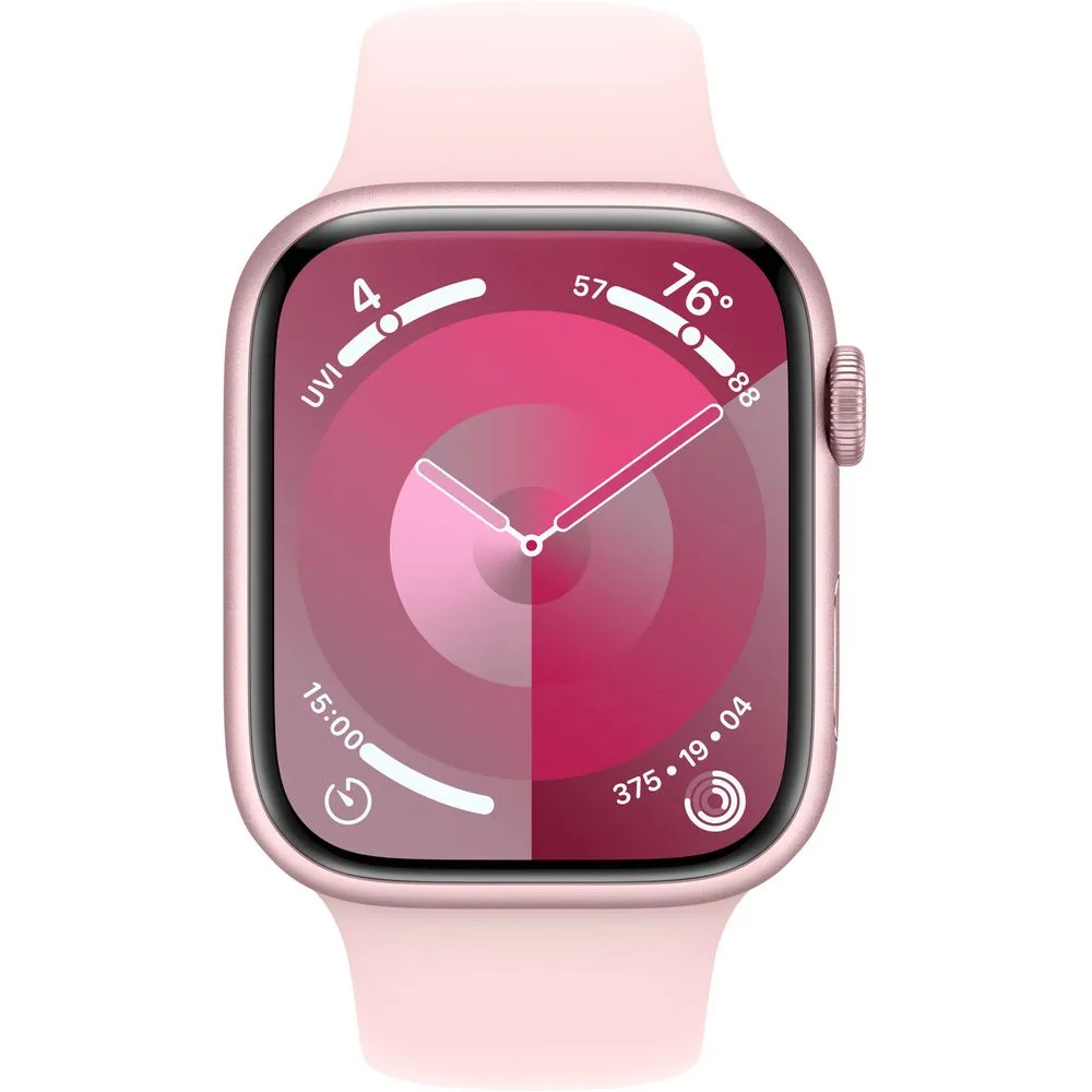 Apple Watch Gen 9 Series 9 41mm Pink Aluminum - Light Pink Sport Band MR933LL/A