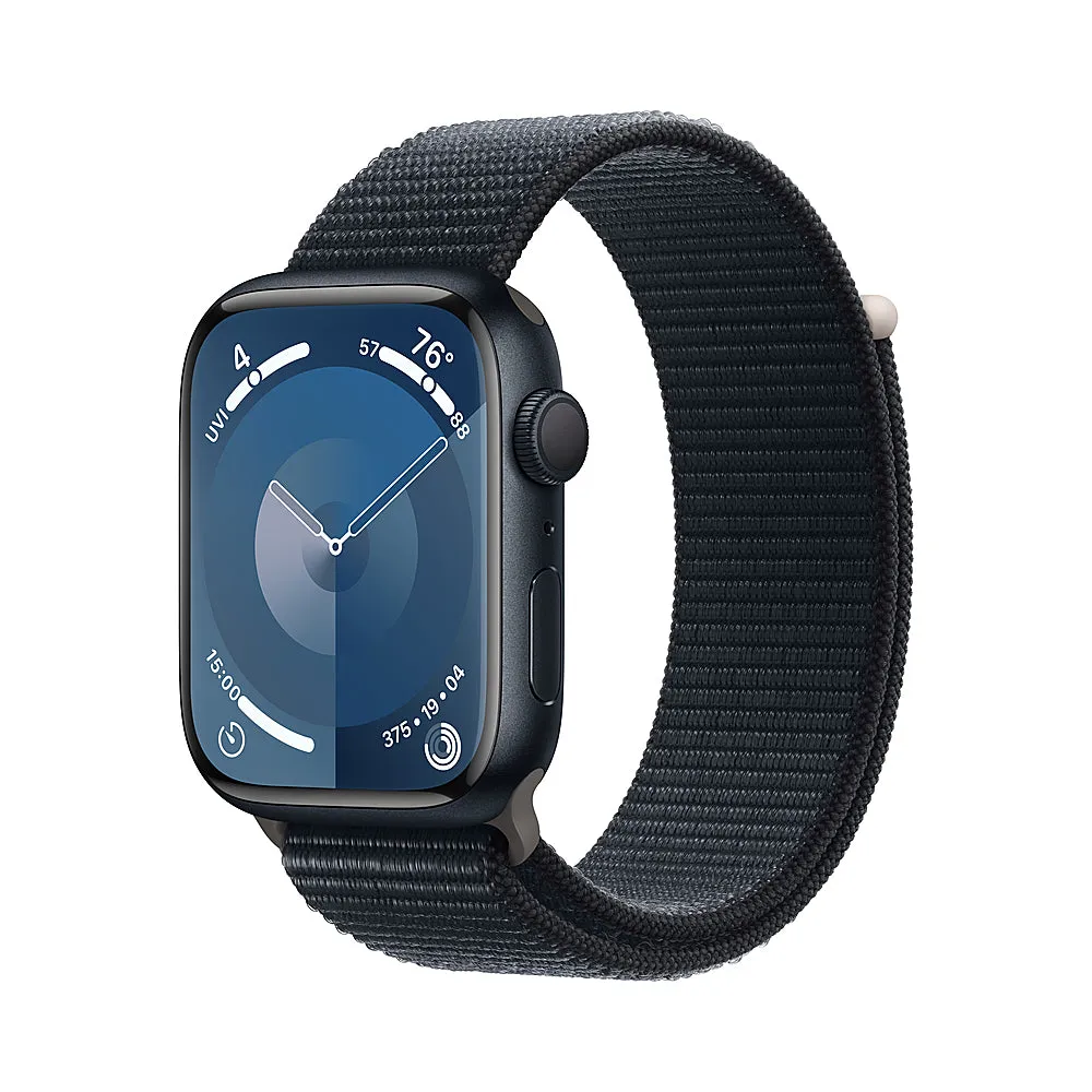 Apple Watch Gen 9 Series 9 45mm Midnight Aluminum - Midnight Sport Loop MR9C3LL/A