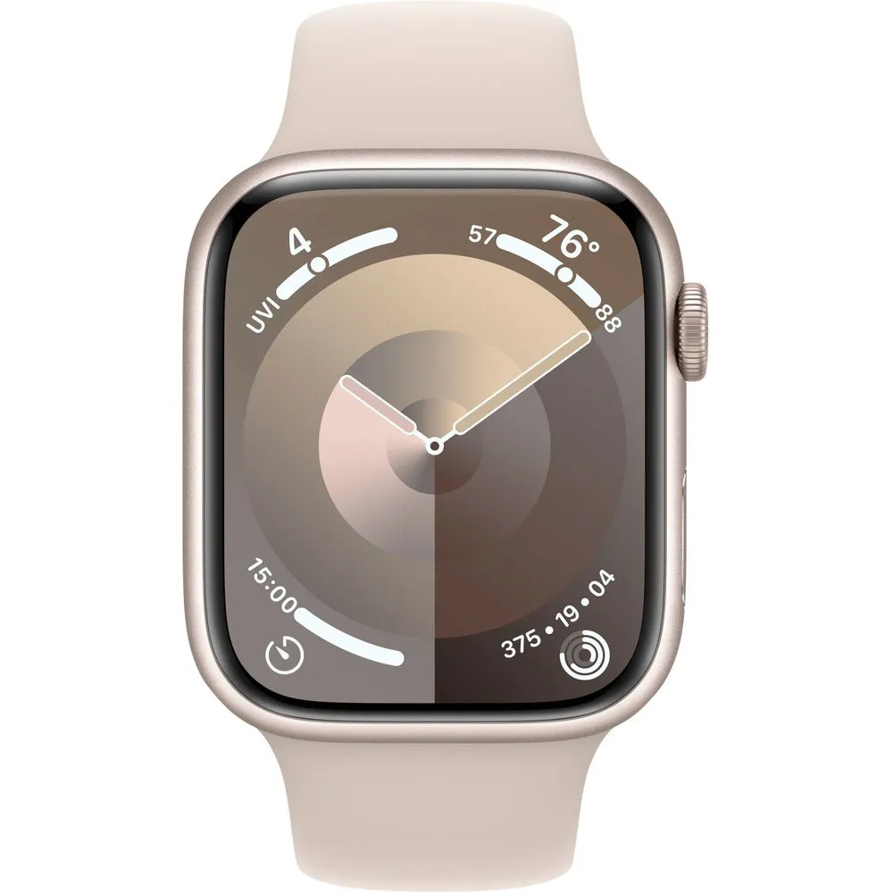 Apple Watch Gen 9 Series 9 45mm Starlight Aluminum - Starlight Sport Band MR973LL/A