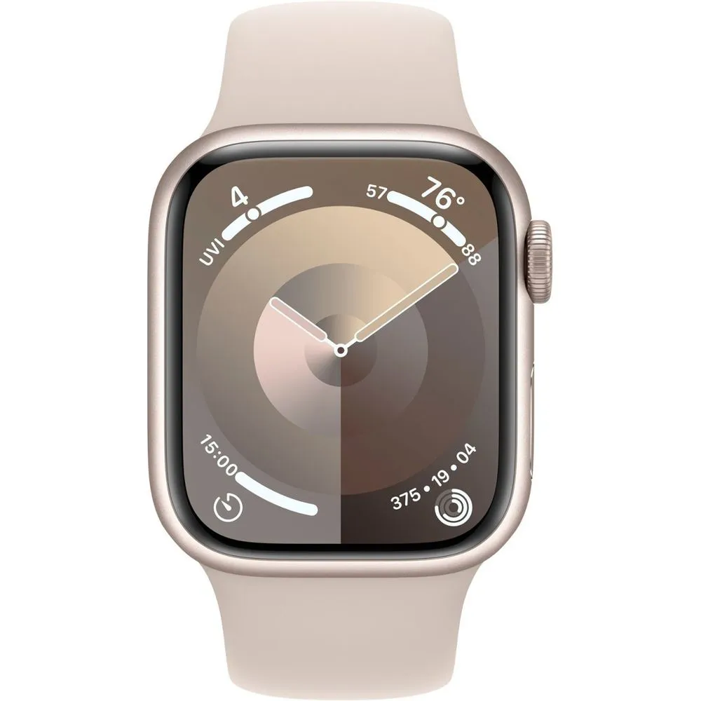 Apple Watch Gen 9 Series 9 Cell 41mm Starlight Aluminum - Starlight Sport Band MRHP3LL/A