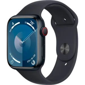 Apple Watch Gen 9 Series 9 Cell 45mm Midnight Aluminum - Midnight Sport Band MRMC3LL/A