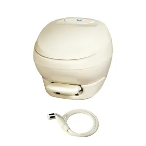 Aqua Magic 31121 Bravura Rv Toilet with Hand Sprayer/Low Profile/Parchment - Thetford