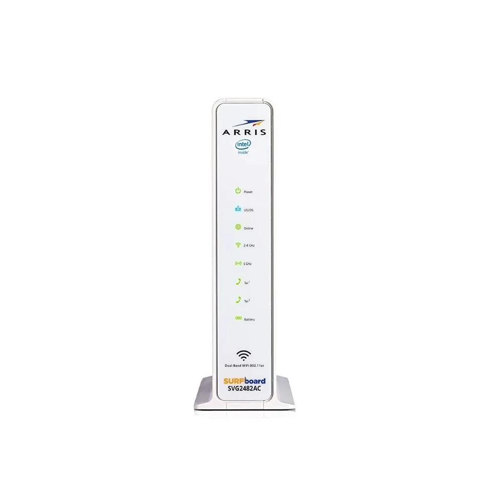ARRIS SVG2482AC SURFboard 24X8 Docsis 3.0 Cable Modem, AC1750 Wi-Fi Router, White