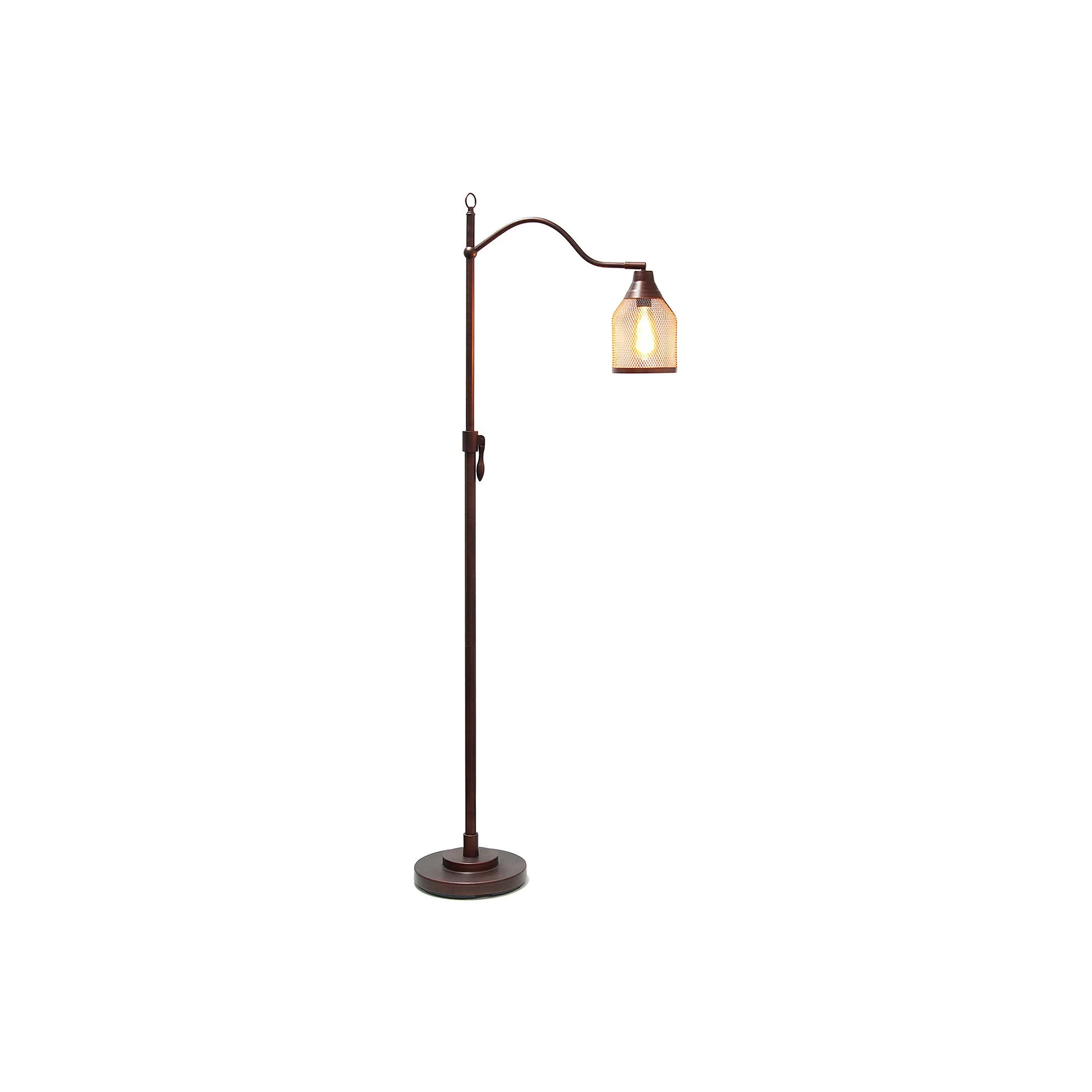 Asstd National Brand Arched Metal Mesh Shade Metal Floor Lamp - RED BRONZE ONE SIZE