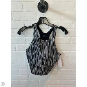 Athletic Bra By Athleta In Black & White. Size: L