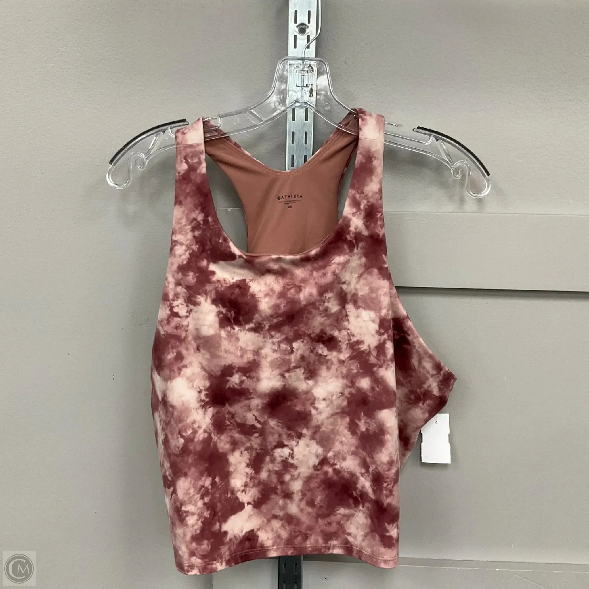Athletic Bra By Athleta In Tie Dye Print. Size: 2x