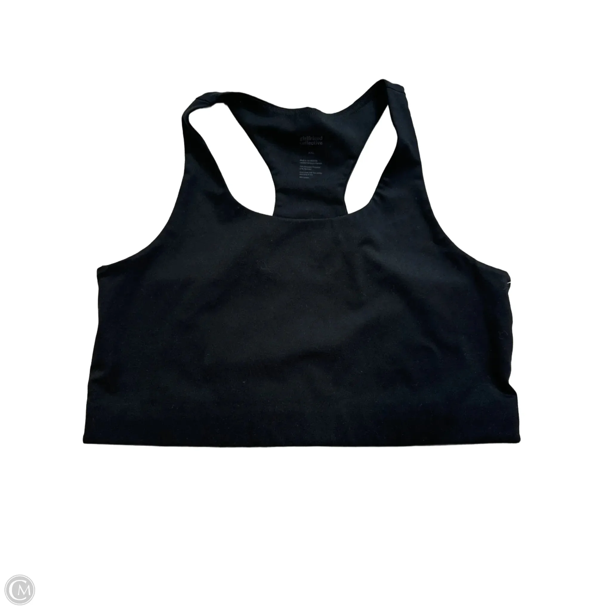 Athletic Bra By Girlfriend Collective In Black. Size: Xxl