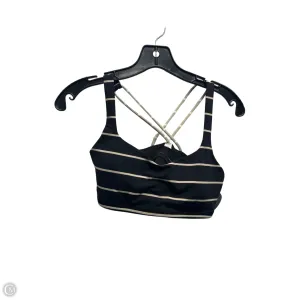 Athletic Bra By Lululemon In Black & Brown. Size: S