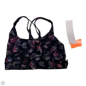 Athletic Bra By Lululemon In Black & Purple. Size: S