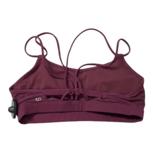 Athletic Bra By Lululemon In Maroon. Size:4