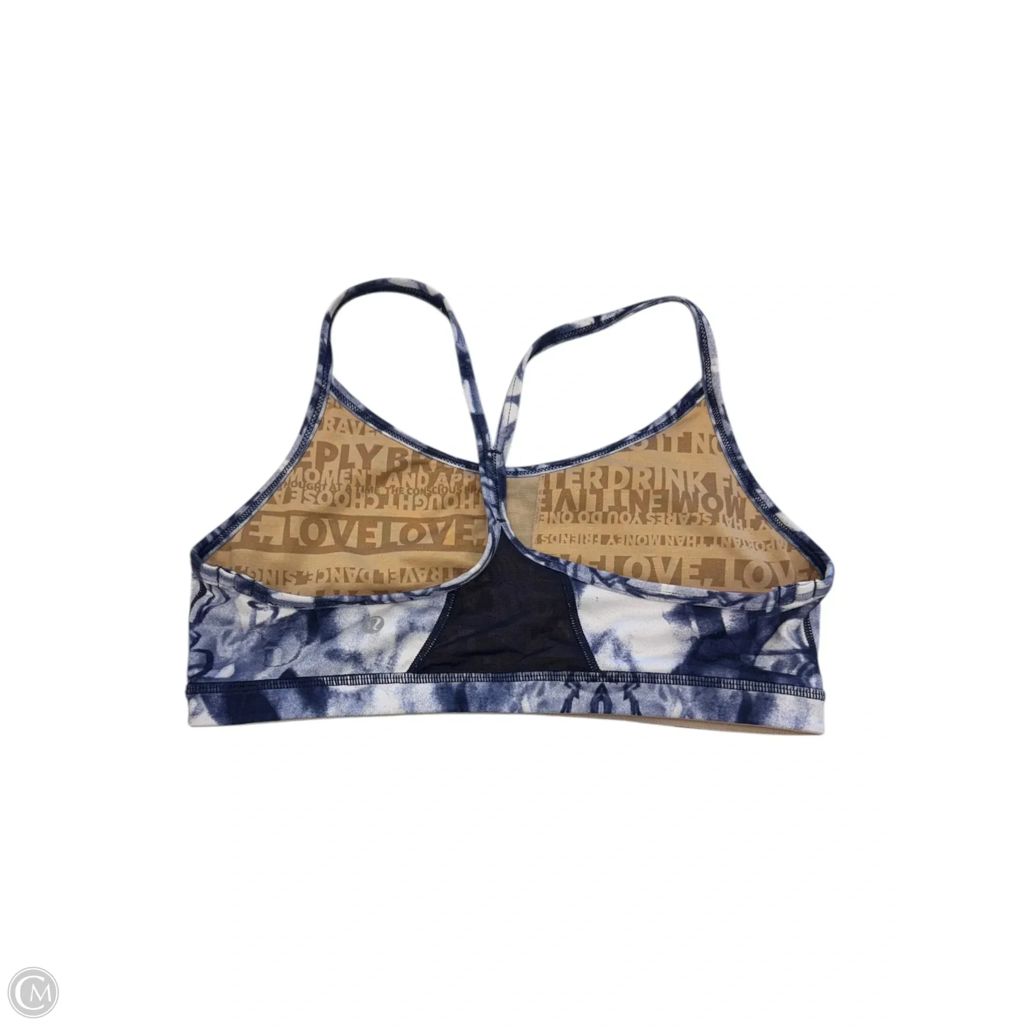 Athletic Bra By Lululemon In Tie Dye Print. Size: M