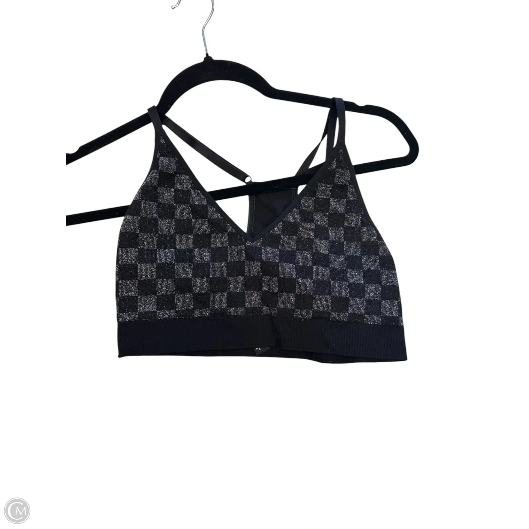 Athletic Bra By Pink In Black & Silver. Size: M