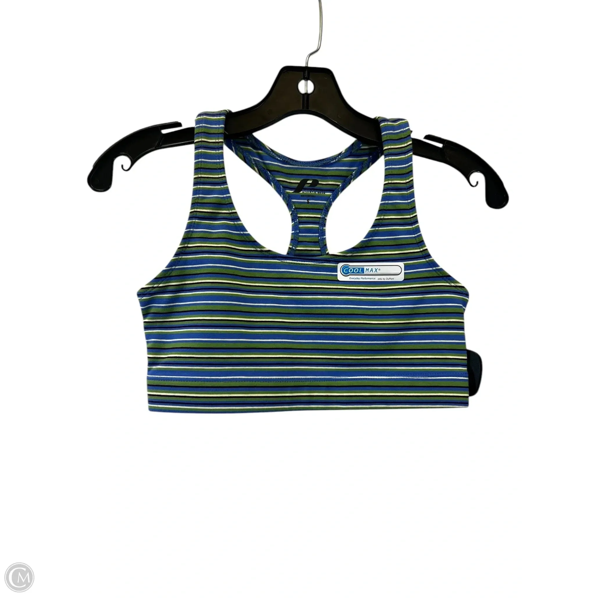 Athletic Bra By Pro Spirit In Blue & Green. Size: S