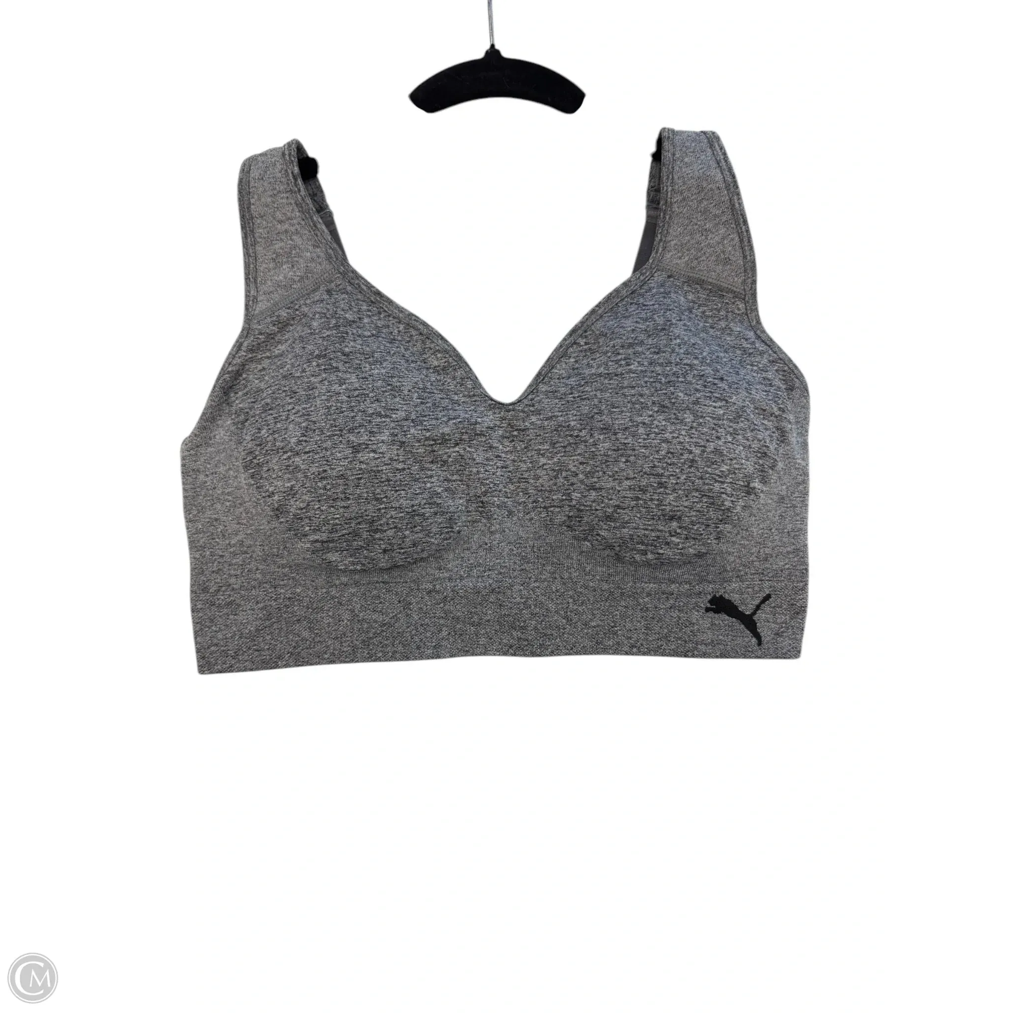 Athletic Bra By Puma In Grey. Size: L