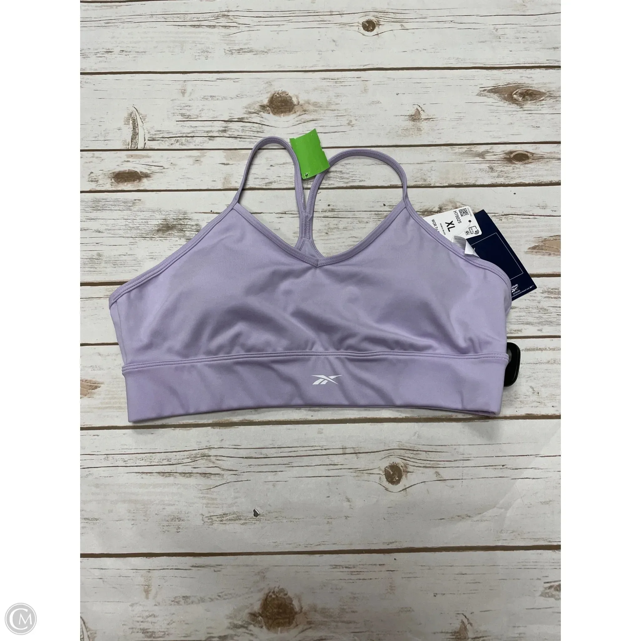 Athletic Bra By Reebok In Purple. Size: Xl