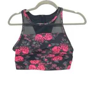 Athletic Bra By Zyia In Floral Print. Size:M