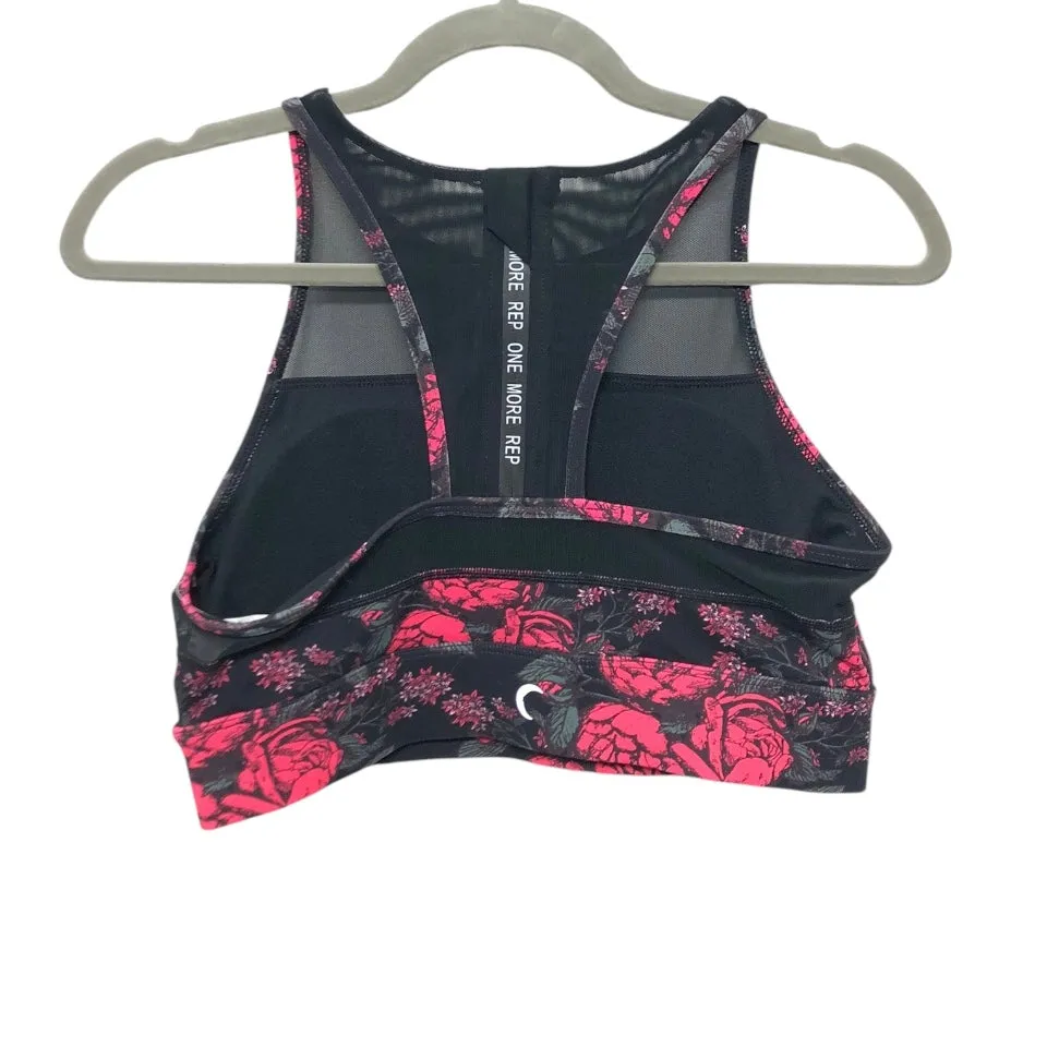 Athletic Bra By Zyia In Floral Print. Size:M