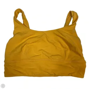 Athletic Bra Designer By Lululemon In Orange. Size: M