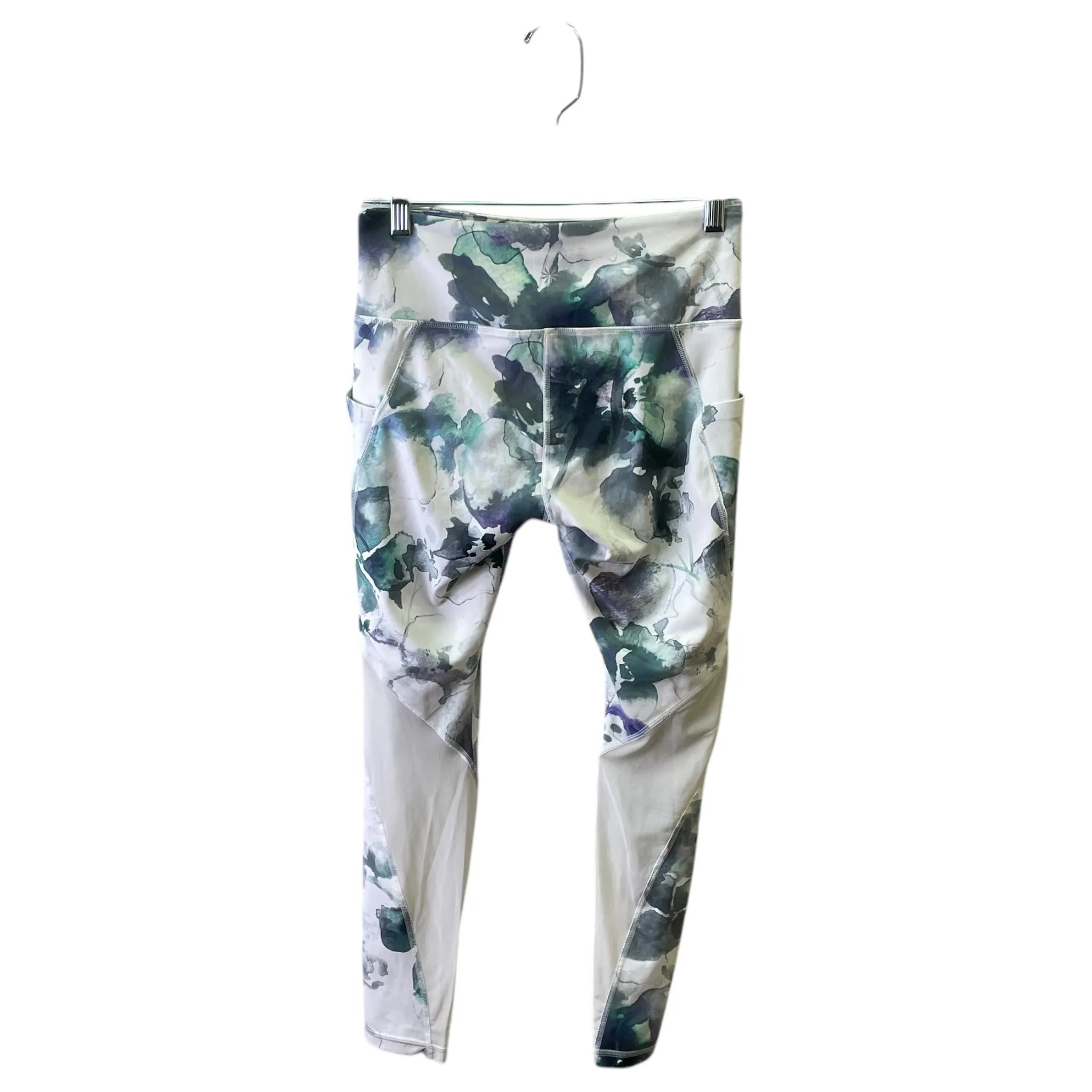 Athletic Capris By Athleta In Green & Purple. Size:S