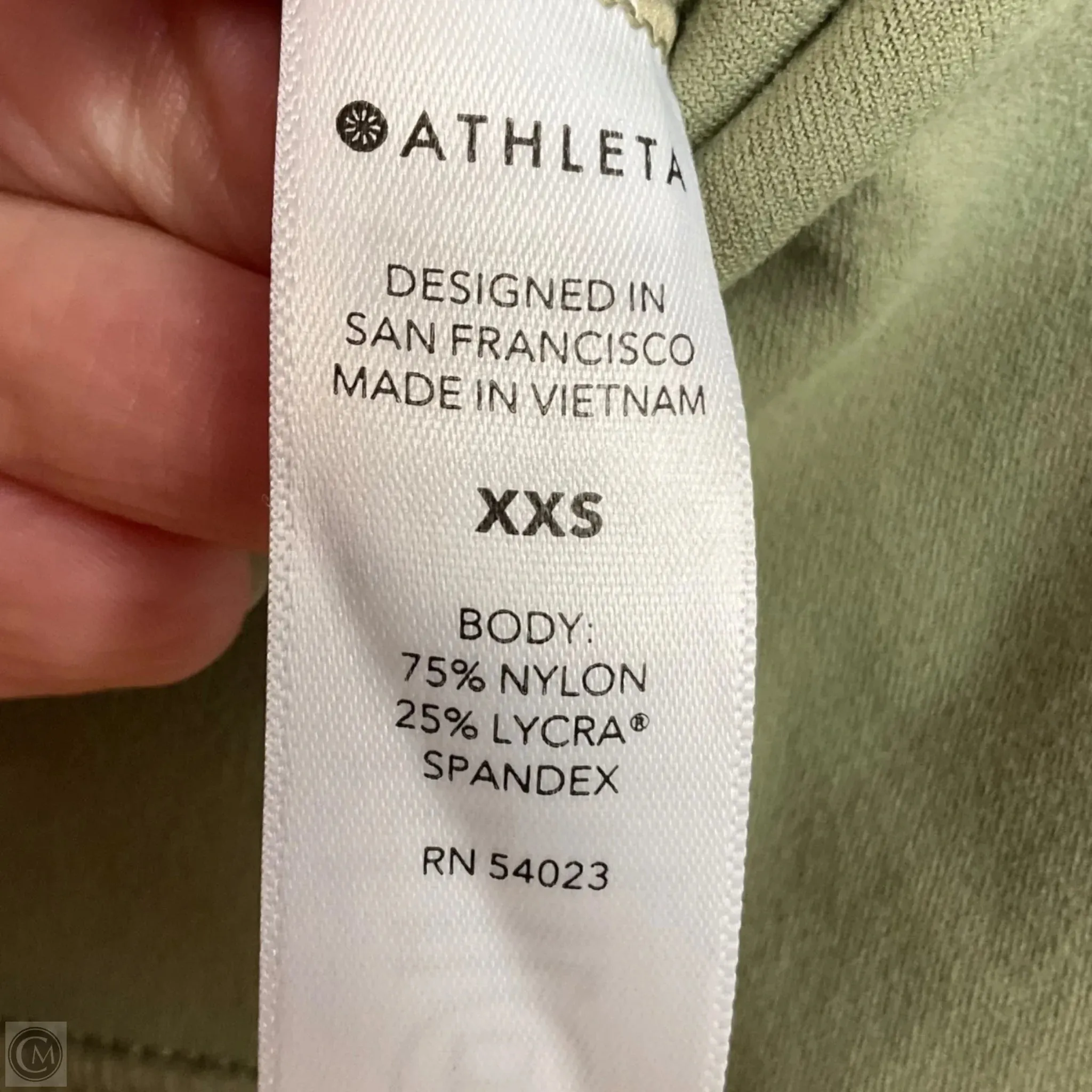 Athletic Capris By Athleta In Green. Size: Xxs