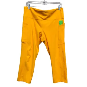 Athletic Capris By Athleta In Yellow. Size:Xl