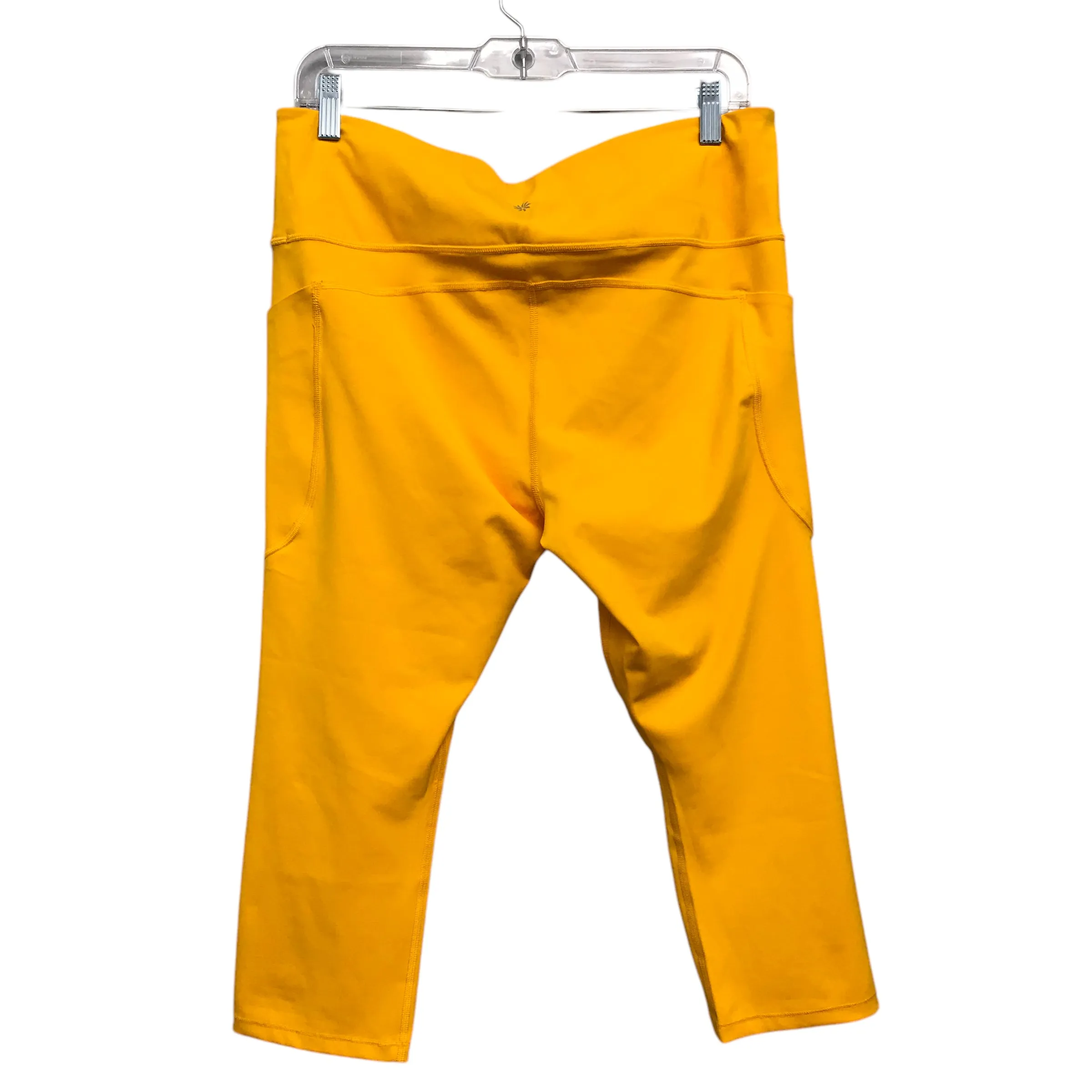 Athletic Capris By Athleta In Yellow. Size:Xl