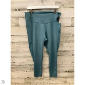 Athletic Capris By Danskin In Aqua. Size: Xl