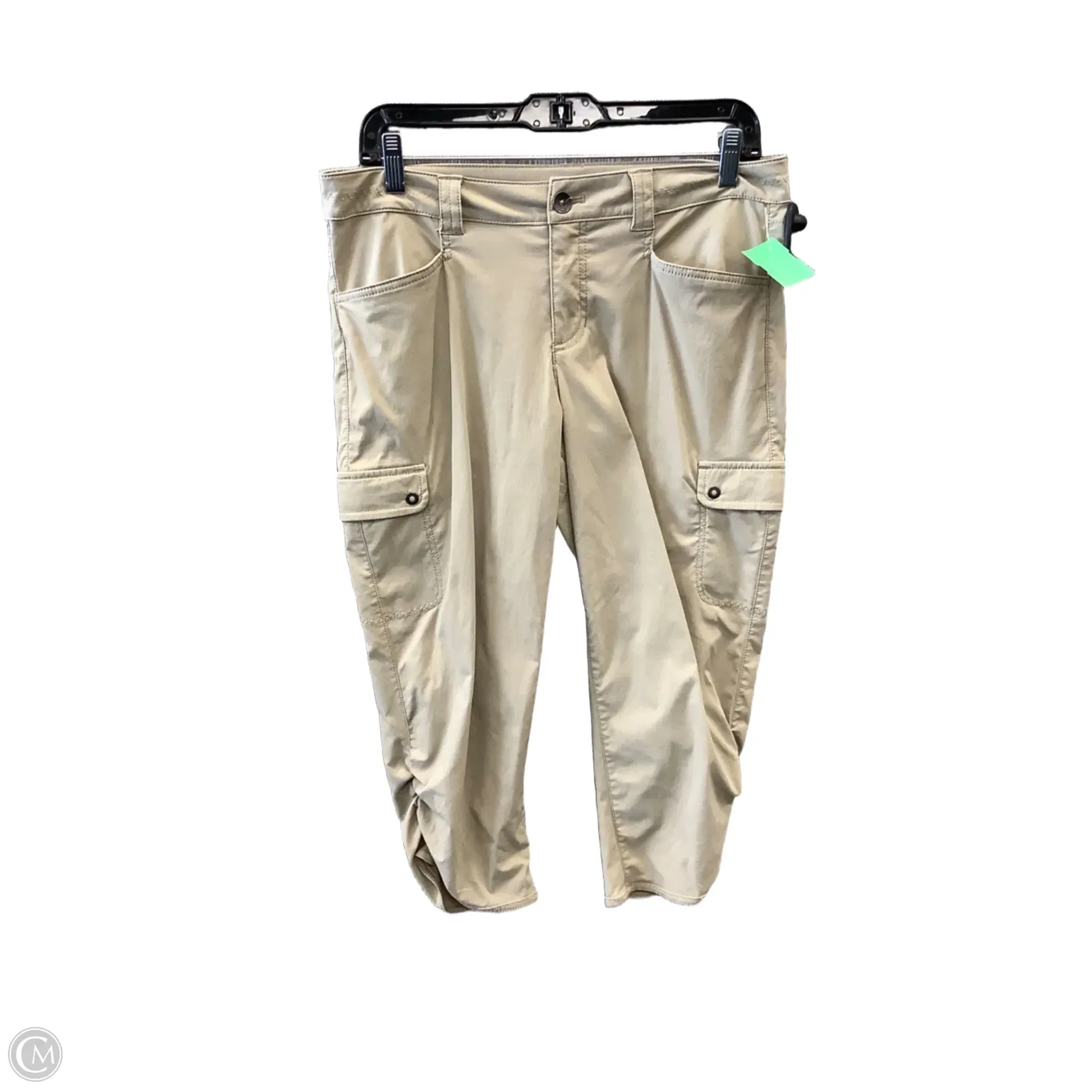 Athletic Capris By Eddie Bauer In Tan. Size: 8