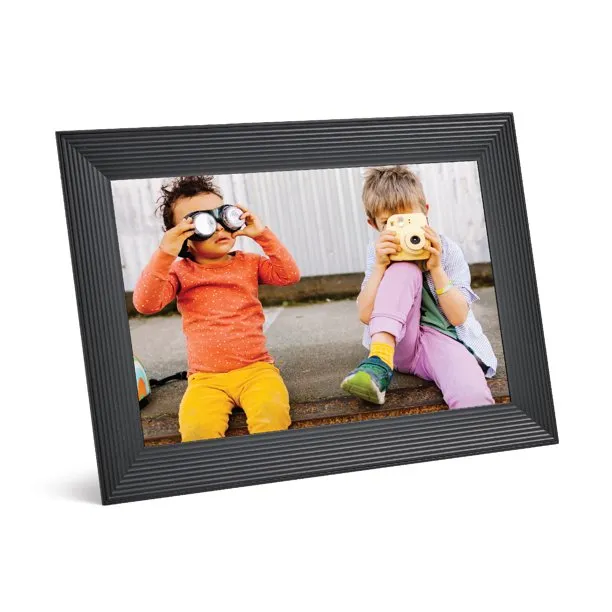 Aura Frames AF900-BLK 10.1" HD Wi-Fi Digital Picture Frame with Free Unlimited Storage Gravel