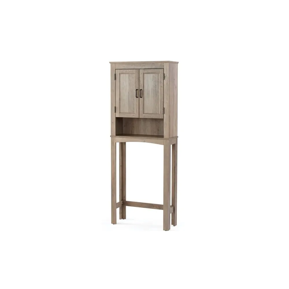 Better Homes & Gardens 9223GYWM20 Rustic Gray Bathroom Space Saver, over the Toilet Storage
