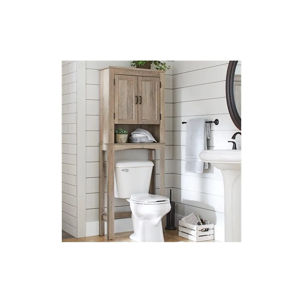Better Homes & Gardens 9223GYWM20 Rustic Gray Bathroom Space Saver, over the Toilet Storage