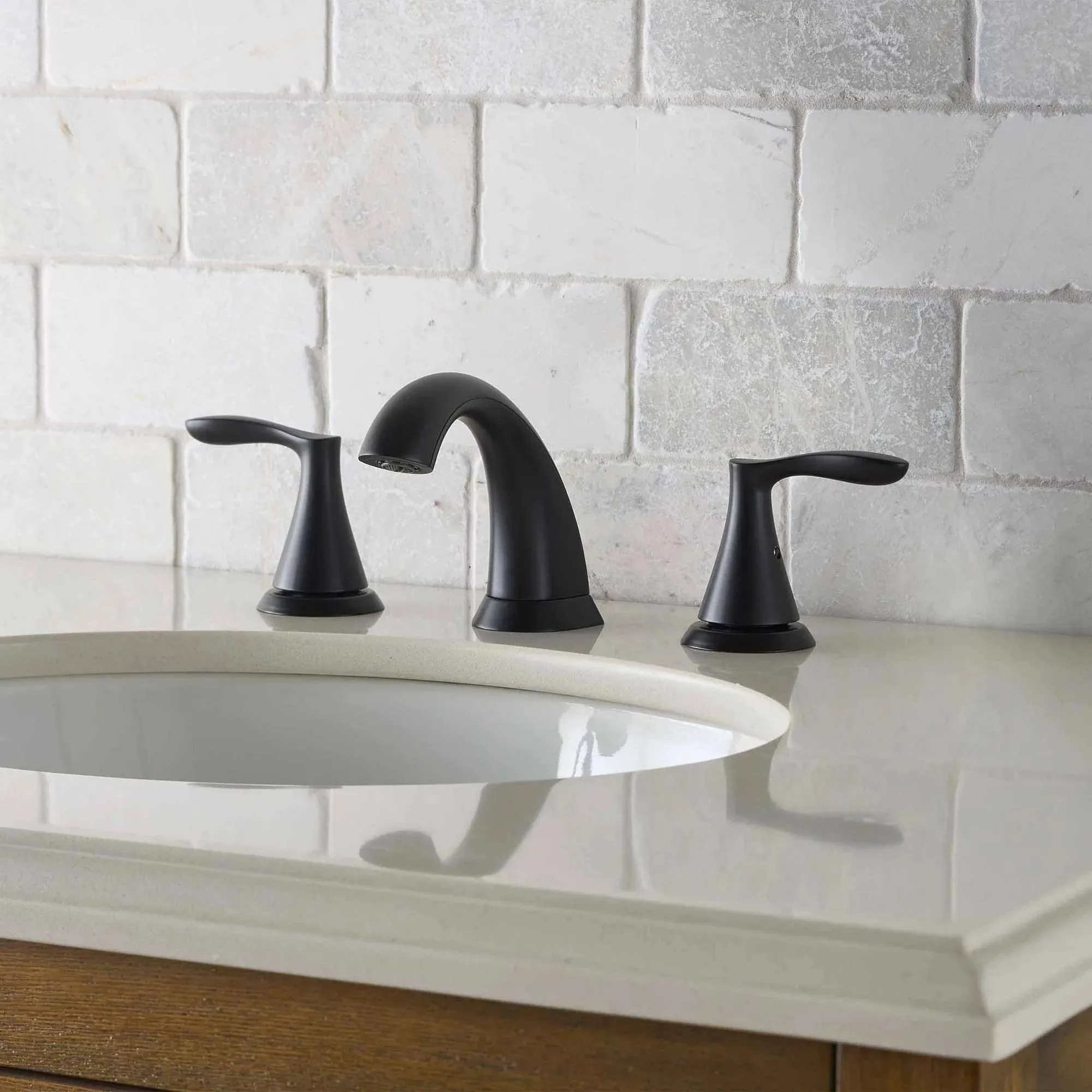 Better Homes & Gardens BH65097026121AN Simple Flair 8" Widespread Bathroom Faucet in Matte Black