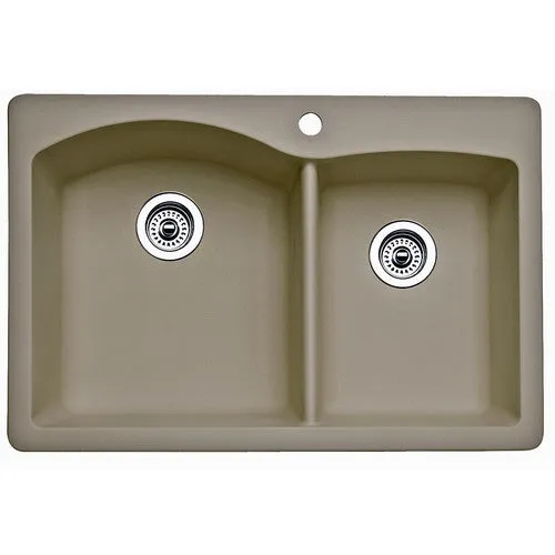 Blanco 511-606 Diamond 1-3/4 Bowl Kitchen Sink, White Finish