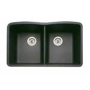 Blanco 511-702 Diamond Equal Double Bowl Kitchen Sink, Anthracite Finish