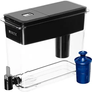 Brita 35034 UltraMax 27 Cup BPA Free Water Dispensers with 1 Longlast Filter - Jet Black