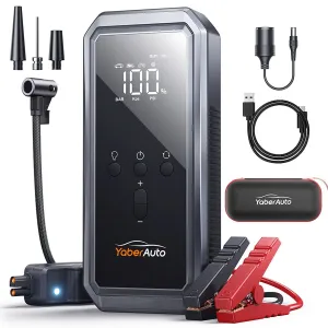 BUTURE Car Jump Starter with Air Compressor 3000A 150PSI (9.0L Gas/8.0L Diesel)