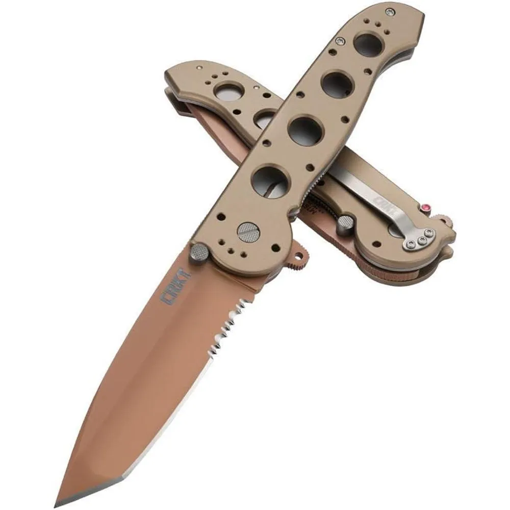 CRKT M16-14D Desert Tan Tanto Tactical Folding Knife